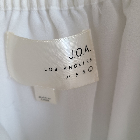 JOA strapless off-shoulder peplum blouse - Picture 6 of 8